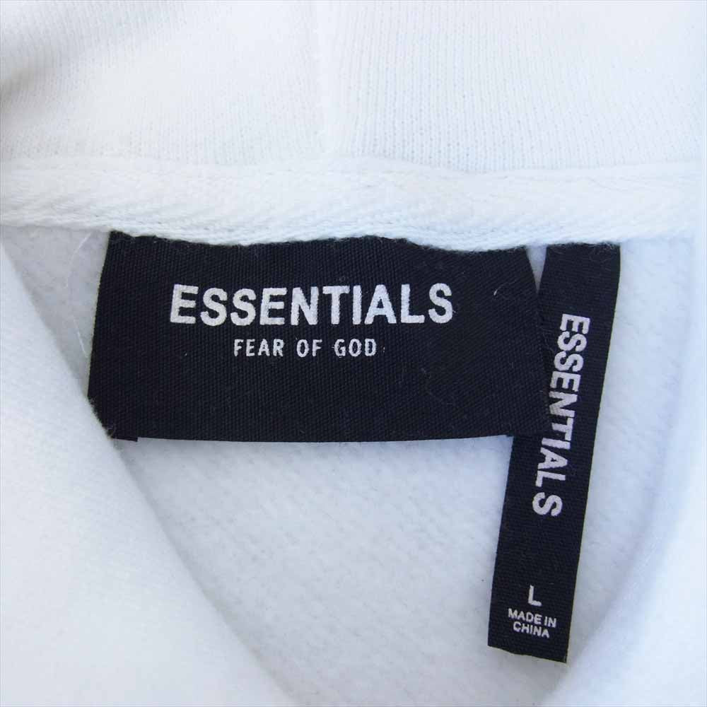 FEAR OF GOD フィアオブゴッド ESSENTIALS エッセンシャルズ バックプリント ホワイト系 L【中古】