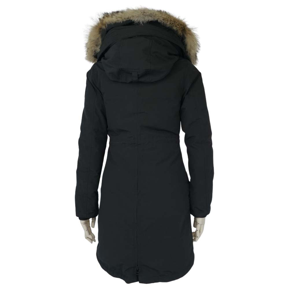 CANADA GOOSE カナダグース 2580LB BLACK LABEL ROSSCLAIR ブラックレーベル ロスクレア ファー付き ダウン コート 2XS【美品】【中古】