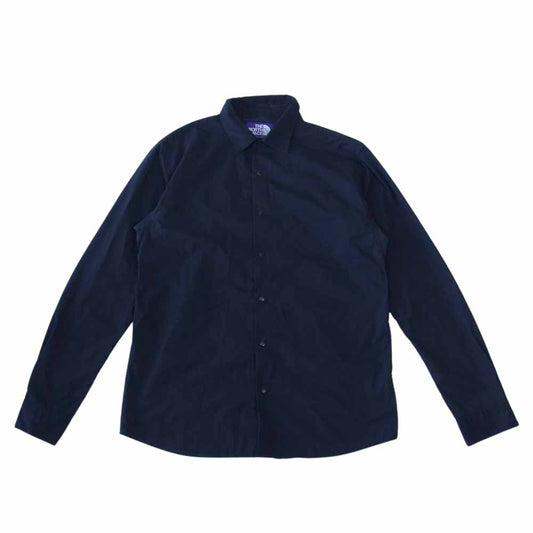 THE NORTH FACE ノースフェイス NT3710N PURPLE LABEL タイプライターシャツ ネイビー系 M【中古】