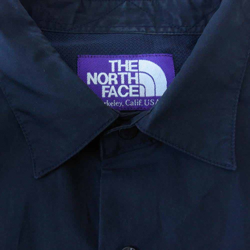 THE NORTH FACE ノースフェイス NT3710N PURPLE LABEL タイプライターシャツ ネイビー系 M【中古】