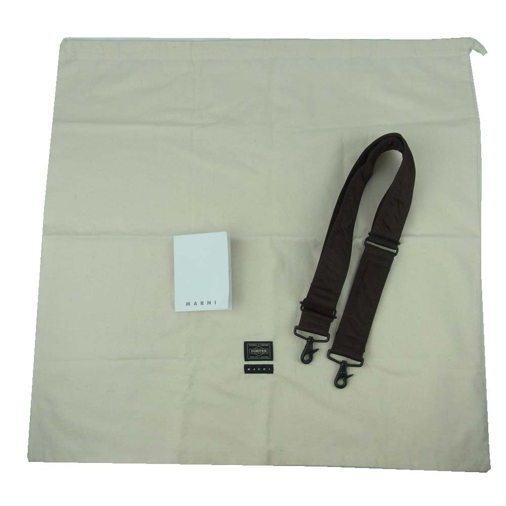 MARNI マルニ PORTER ポーター ヘルメットバッグ 8th コレクション ショルダー バッグ ブルー系 グリーン系【極上美品】【中古】