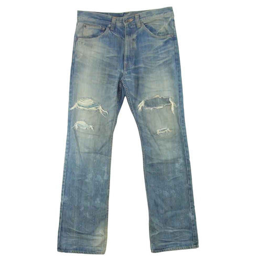 ISAMUKATAYAMA BACKLASH イサムカタヤマバックラッシュ 1133-02 ダメージ加工 5ポケット ストレート デニム パンツ ライトブルー系 M【中古】