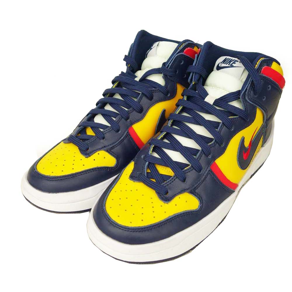 NIKE ナイキ DH3718-701 WMNS DUNK HIGH UP VARSITY MAIZE ウィメンズ ダンク ハイ アップ ハイカット スニーカー イエロー系 27.5cm【美品】【中古】
