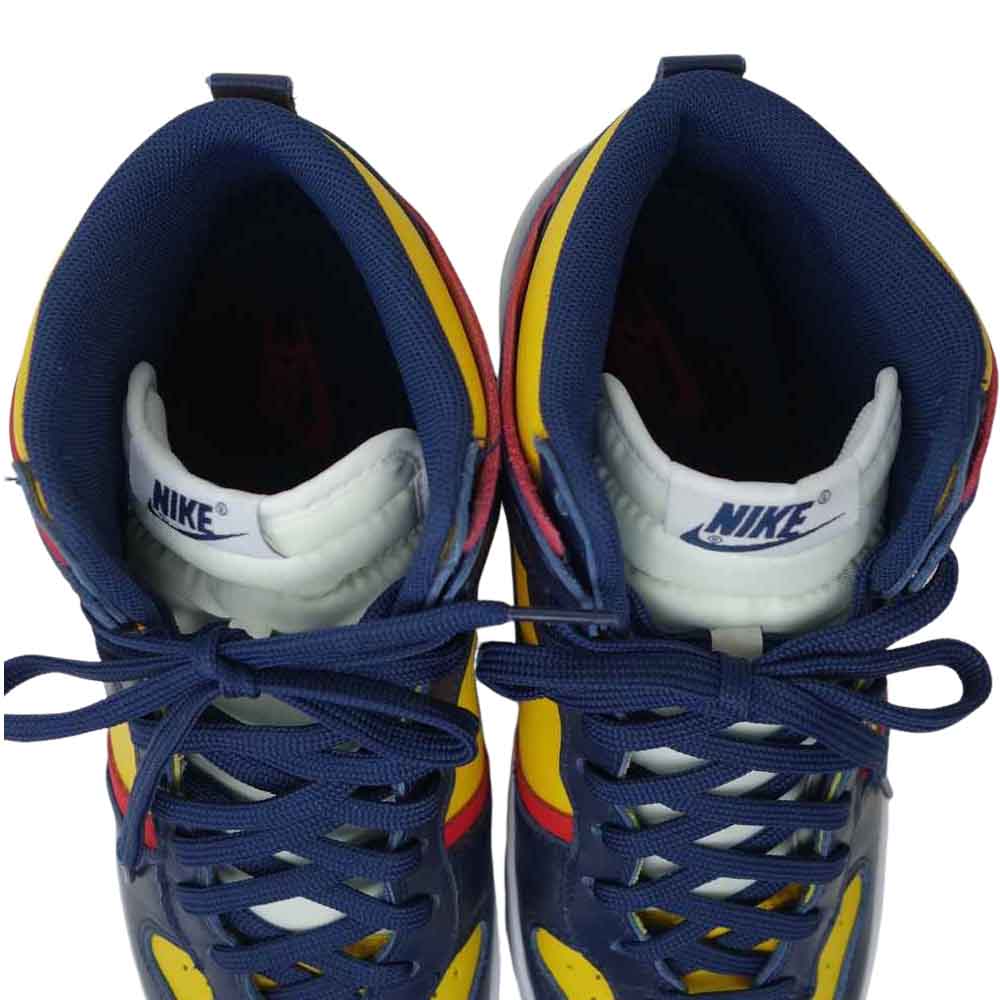 NIKE ナイキ DH3718-701 WMNS DUNK HIGH UP VARSITY MAIZE ウィメンズ ダンク ハイ アップ ハイカット スニーカー イエロー系 27.5cm【美品】【中古】