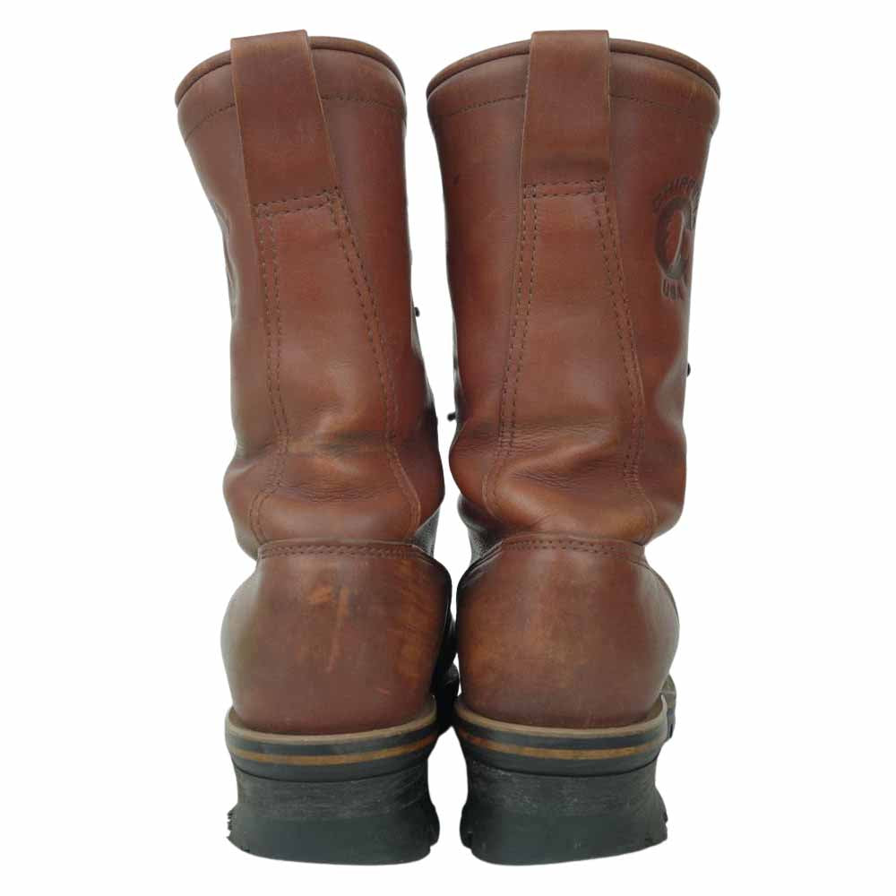 Chippewa チペワ 黒タグ LOGGER BOOTS ロガーブーツ スチール無し  ブラウン系【中古】