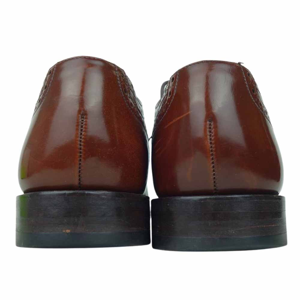 ローク 202T Brogue Leather Shoes ブローグ ウィングチップ メダリオン シューズ ブラウン系 7【中古】