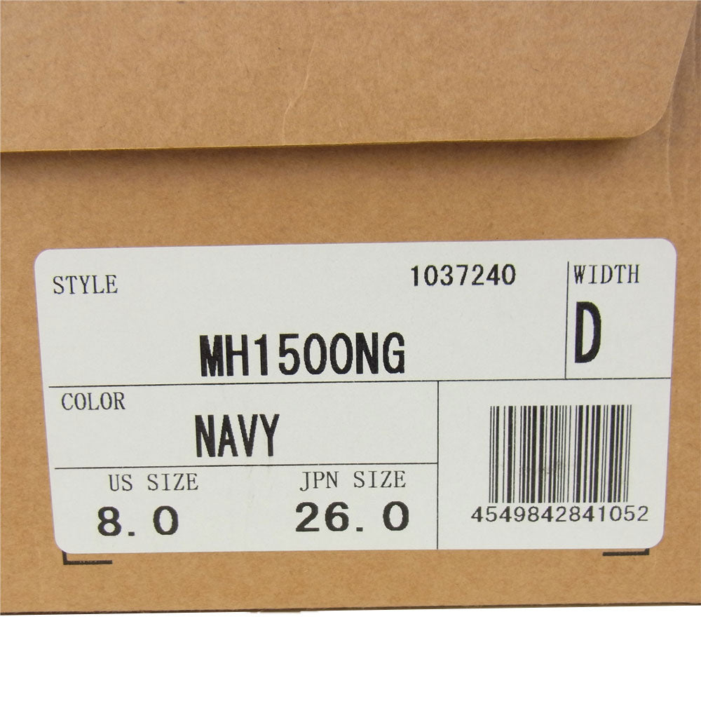 NEW BALANCE ニューバランス 英国製 MH1500NG ランニング シューズ スニーカー ネイビー系 26cm【中古】