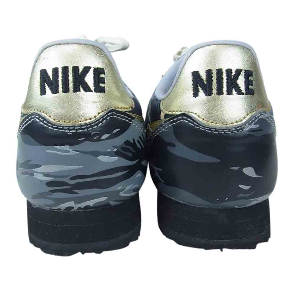 NIKE ナイキ 89827-984 ID classic cortez アイディー コルテッツ カモフラ 迷彩 スニーカー ブラック系 ゴールド系 26.5㎝【中古】