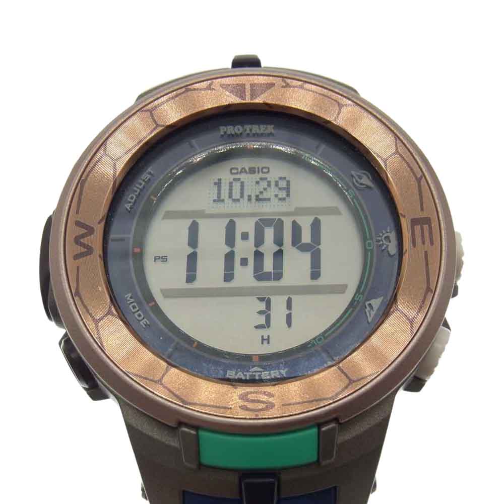 CASIO ＰＲＯTREK カシオ プロトレック PRG-330CC-5JR 日本自然保護協会 コラボレーション モデル トリプルセンサー タフソーラー 腕時計 ブルー系【中古】