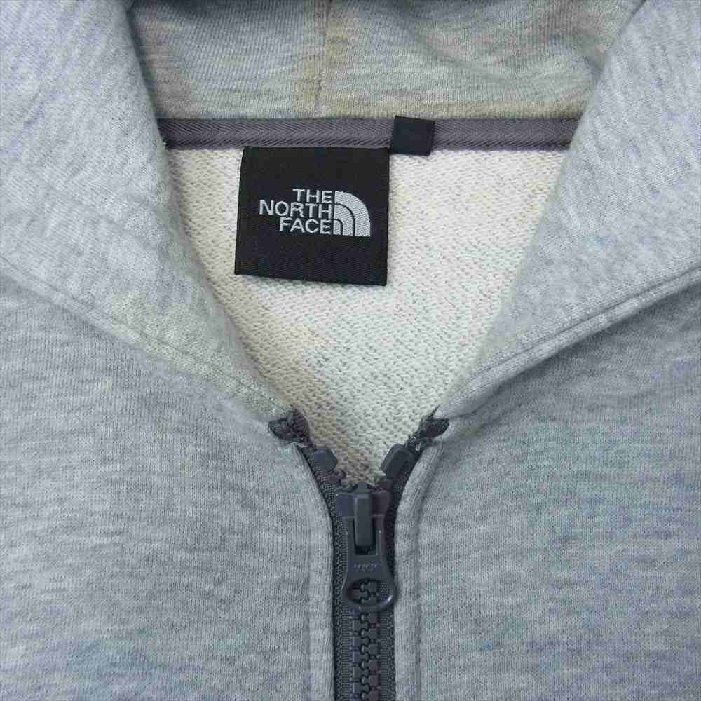 THE NORTH FACE ノースフェイス NT615052 スクエアロゴ フルジップ パーカー グレー系 M【中古】