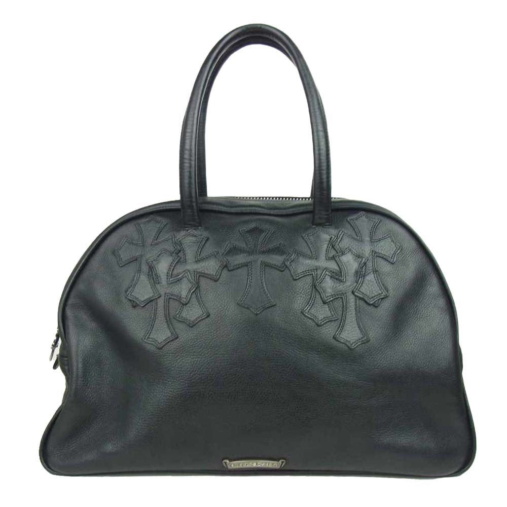CHROME HEARTS クロムハーツ（原本無） GYM MD オールド ジムバッグ ミディアム レザー ブラック系【中古】
