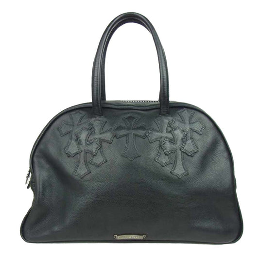 CHROME HEARTS クロムハーツ（原本無） GYM MD オールド ジムバッグ ミディアム レザー ブラック系【中古】