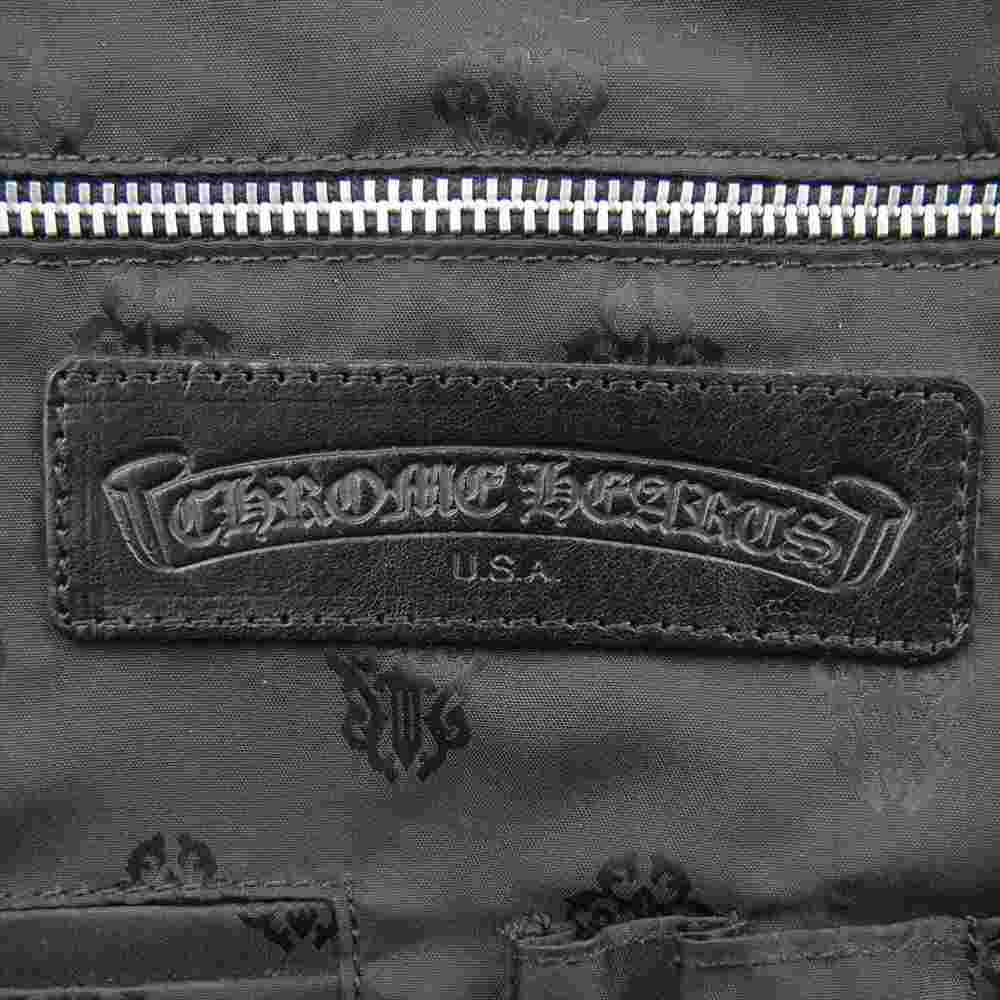 CHROME HEARTS クロムハーツ（原本無） GYM MD オールド ジムバッグ ミディアム レザー ブラック系【中古】