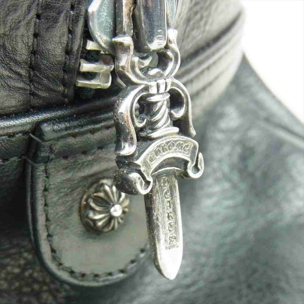 CHROME HEARTS クロムハーツ（原本無） GYM MD オールド ジムバッグ ミディアム レザー ブラック系【中古】