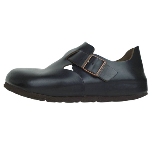 BIRKENSTOCK ビルケンシュトック 066293 HUNTER BROWN レザー サンダル ブラック系【中古】