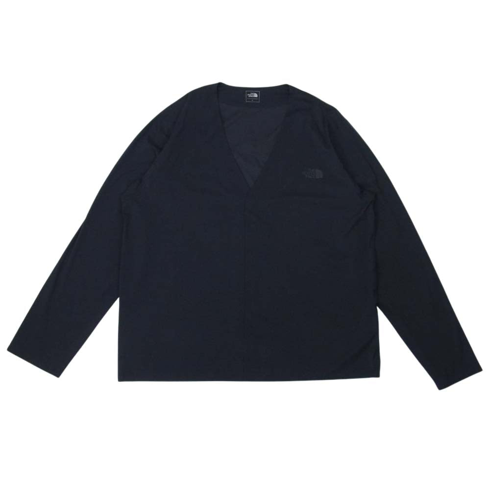 THE NORTH FACE ノースフェイス NT11961 Tech Lounge Cardigan テック ラウンジ カーディガン ブラック系 L【美品】【中古】