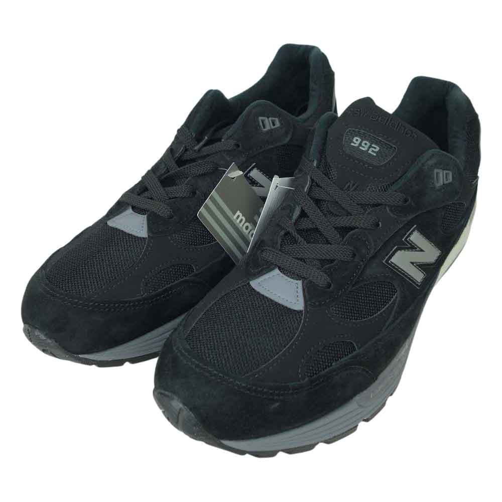 NEW BALANCE ニューバランス USA製 M992 BL ランニング スニーカー ブラック系 30cm【新古品】【未使用】【中古】