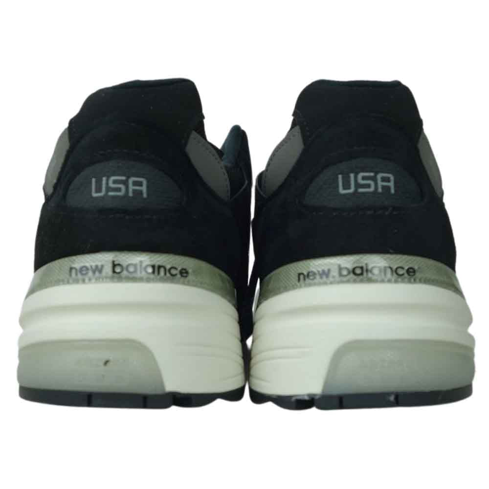 NEW BALANCE ニューバランス USA製 M992 BL ランニング スニーカー ブラック系 30cm【新古品】【未使用】【中古】