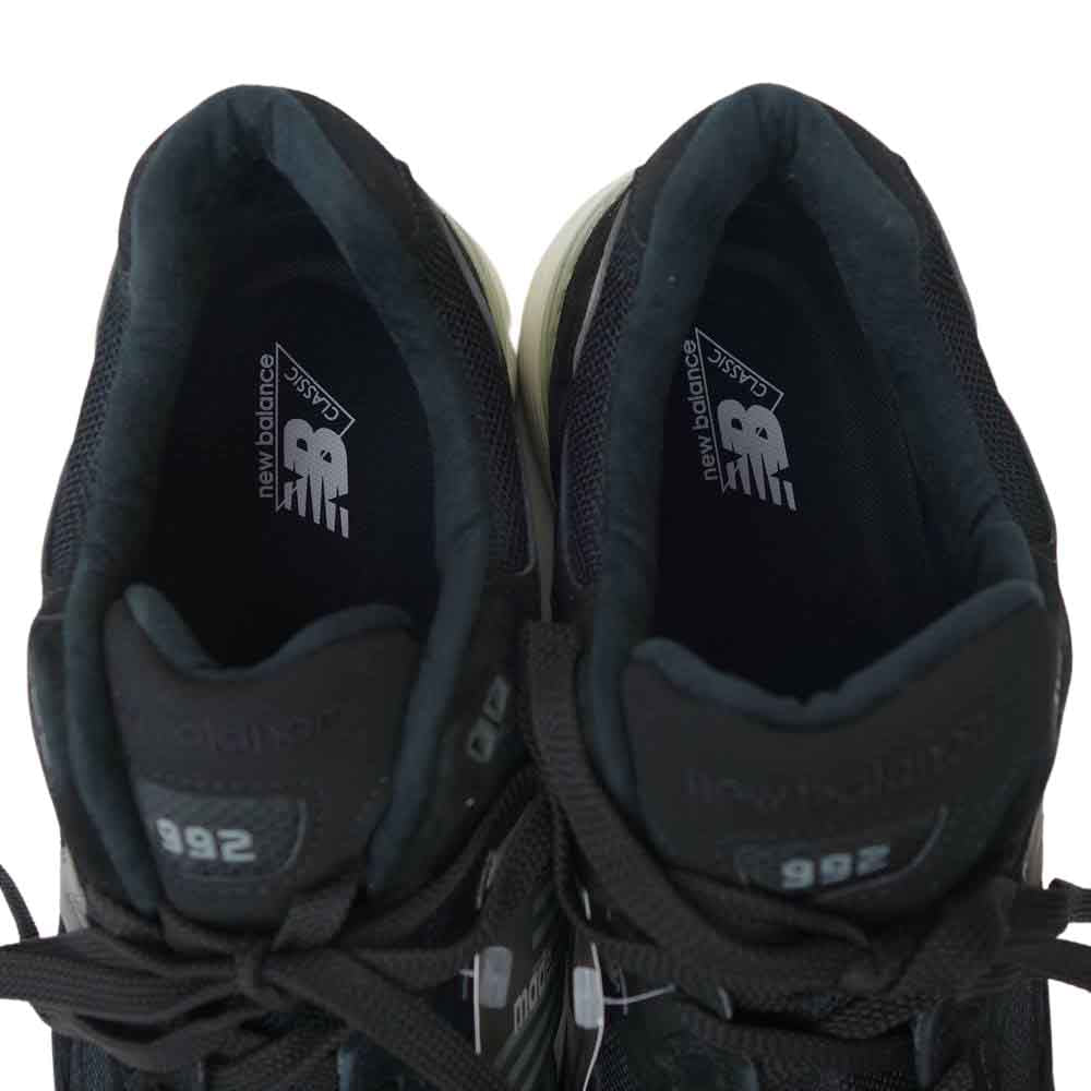 NEW BALANCE ニューバランス USA製 M992 BL ランニング スニーカー ブラック系 30cm【新古品】【未使用】【中古】