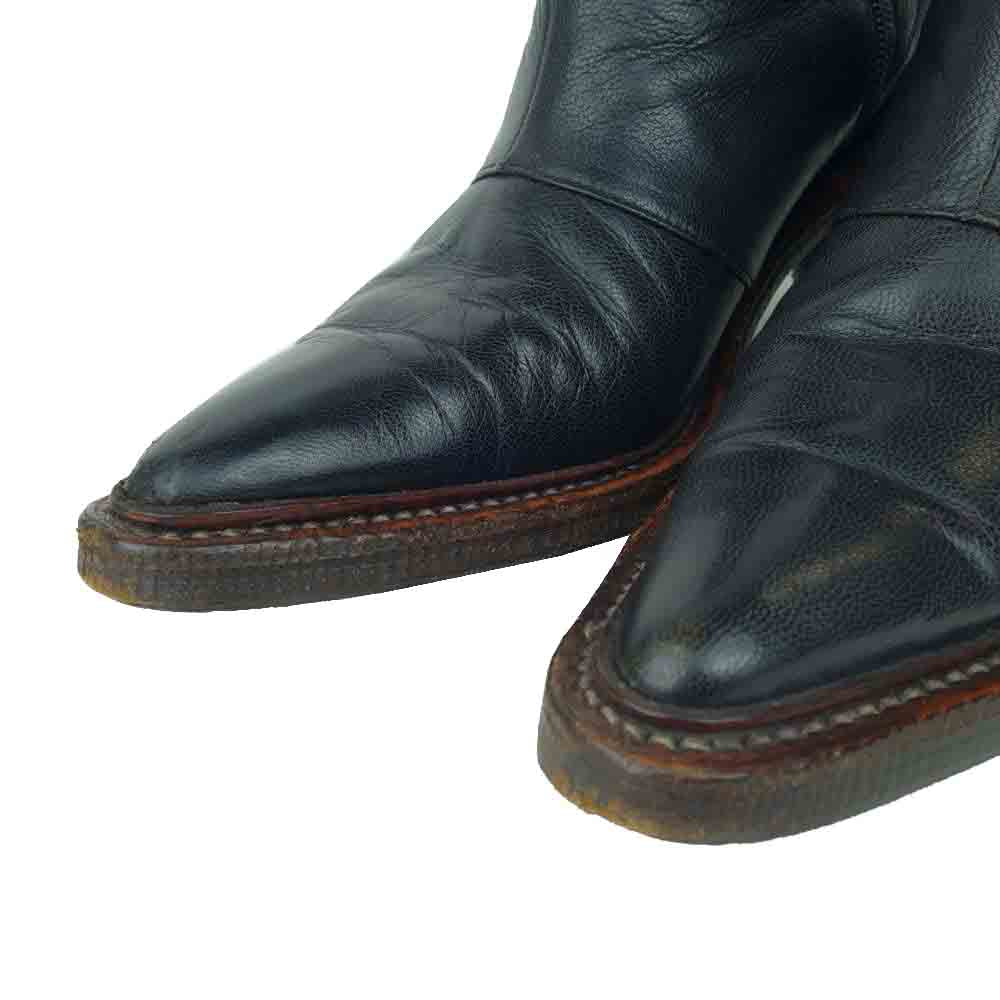 MIHARA YASUHIRO ミハラヤスヒロ サイドジップ ブーツ ブラック系 24.5ｃｍ【中古】