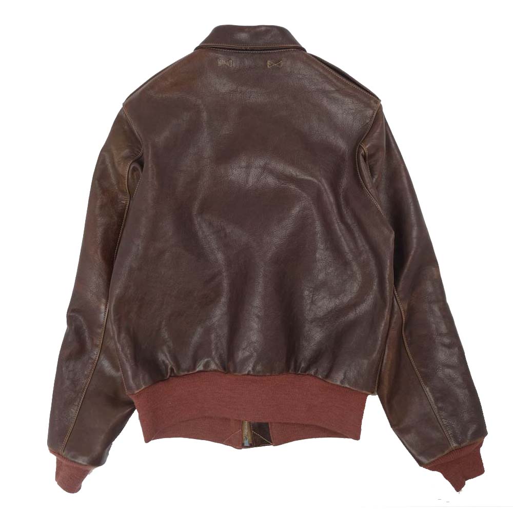 The REAL McCOY'S ザリアルマッコイズ 20周年 A-2 McCOY MFG フライト ジャケット ブラウン系 38【中古】