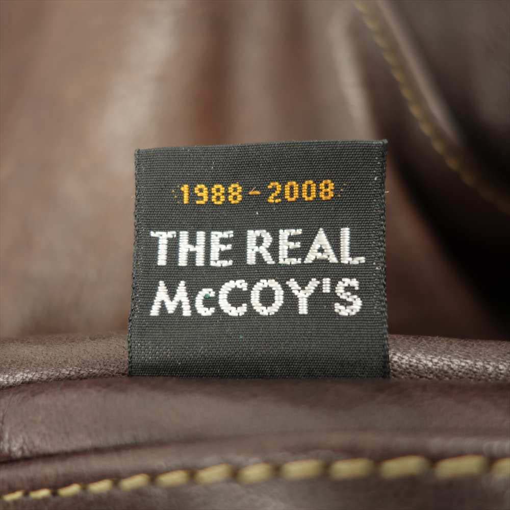 The REAL McCOY'S ザリアルマッコイズ 20周年 A-2 McCOY MFG フライト ジャケット ブラウン系 38【中古】