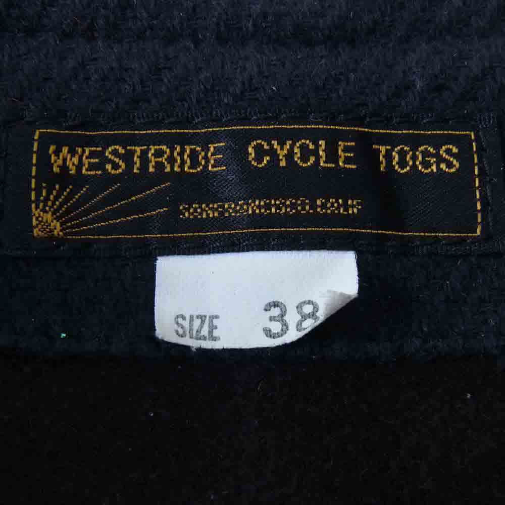 ウエストライド ボーダー ジップ ネイビー系 38【中古】