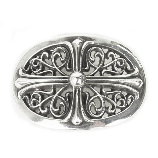 CHROME HEARTS クロムハーツ（原本有） BUCKL OVAL CROSS 1.5 クラシック オーバル クロス バックル シルバー系【中古】