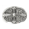 CHROME HEARTS クロムハーツ（原本有） BUCKL OVAL CROSS 1.5 クラシック オーバル クロス バックル シルバー系【中古】