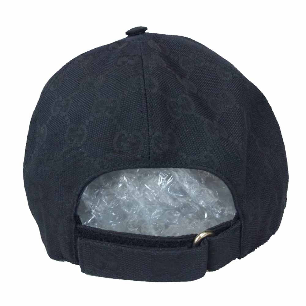 GUCCI グッチ 576253 GG キャンバス ベースボール ブラック系 M【中古】