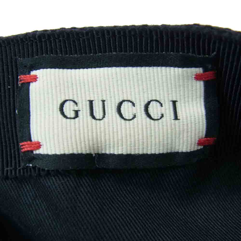 GUCCI グッチ 576253 GG キャンバス ベースボール ブラック系 M【中古】