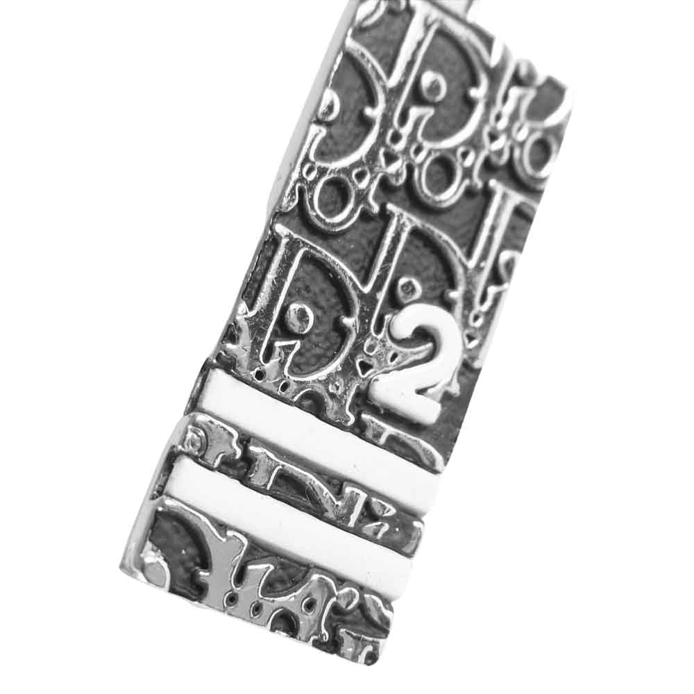 Dior ディオール トロッター プレート NO.2 ピアス シルバー系【中古】