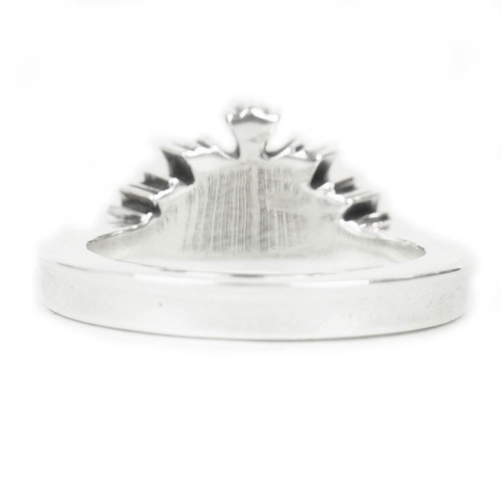 CHROME HEARTS クロムハーツ（原本無） CROWN CH CRS SILVER 925 クラウンCH クロス リング シルバー系 18号【中古】