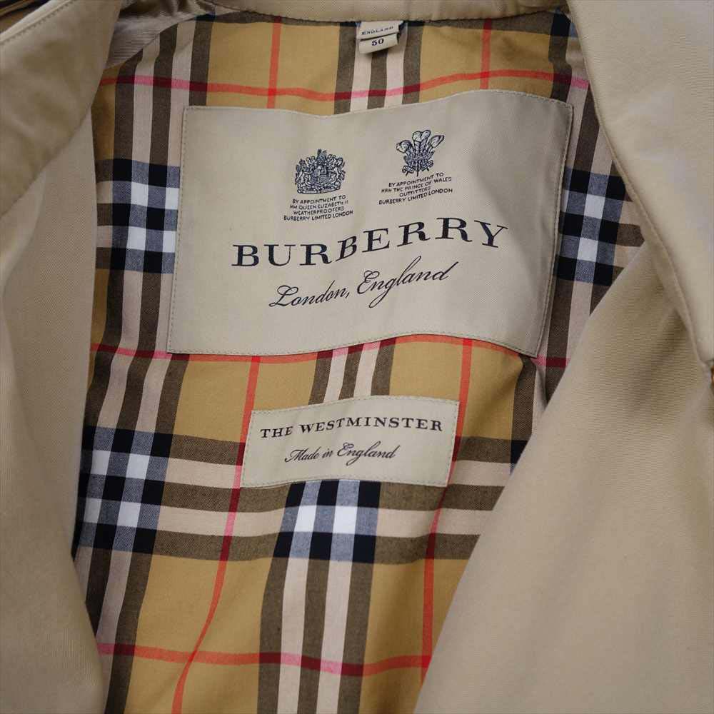 BURBERRY バーバリー London England 英国製 国内正規品 WESTMINSTER ウエストミンスター トレンチ ベージュ系 50【中古】