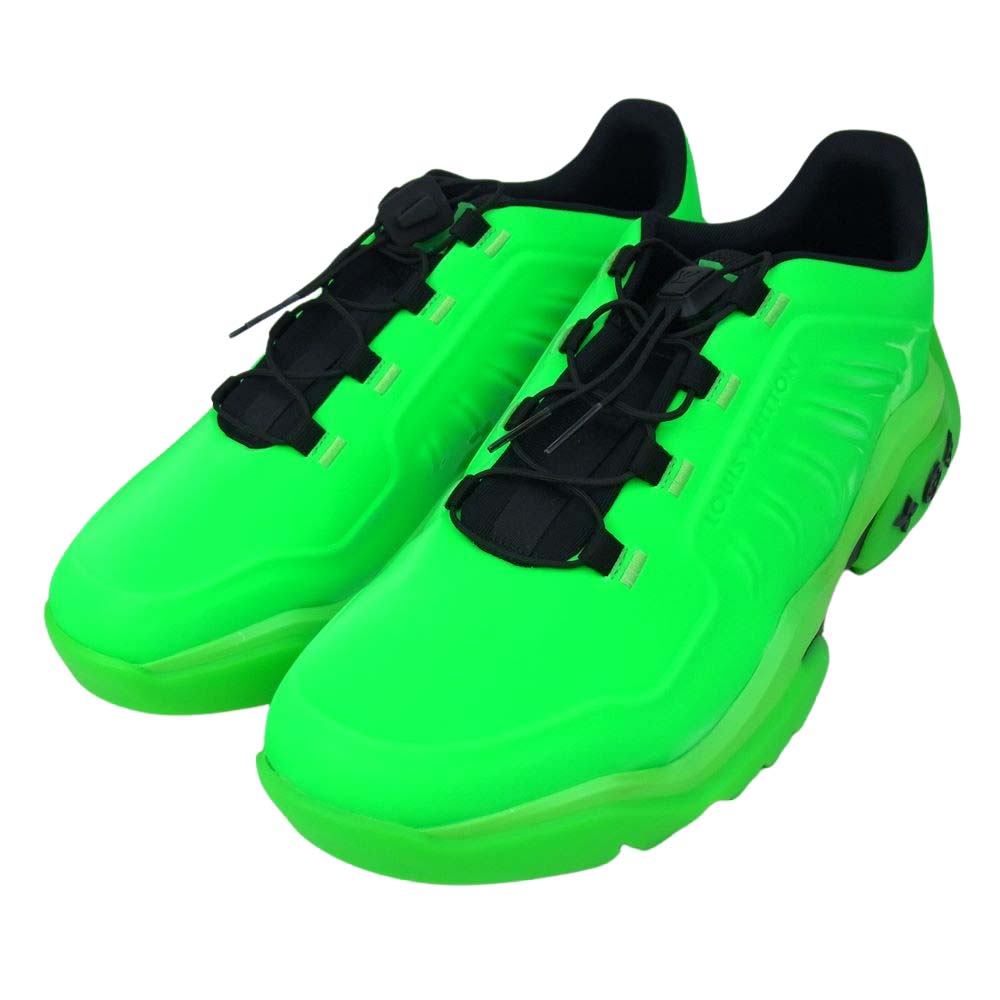 LOUIS VUITTON ルイ・ヴィトン 21AW 1A990C ミレニアム ライン スニーカー グリーン系【極上美品】【中古】