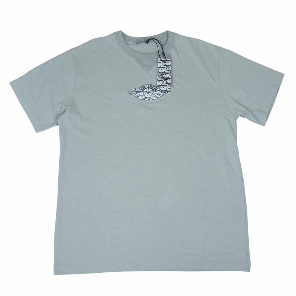 Dior ディオール 20SS 033J625B0554-802 × ナイキ NIKE AIR DIOR M.C&S Top Tee Tシャツ グレー系 L【極上美品】【中古】