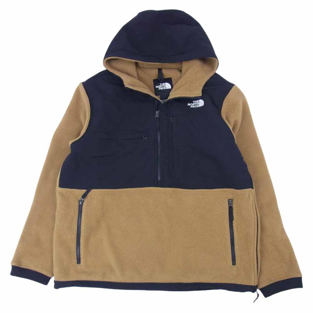 THE NORTH FACE ノースフェイス 19AW T93XAV 並行品 Denali Anorak 2 デナリ アノラック フリース プルオーバー ブラック系 ライトブラウン系 XL【中古】
