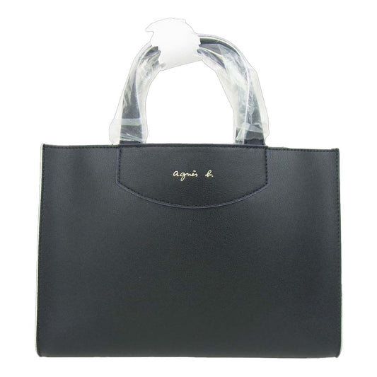agnes b. アニエスベー N952-VCM7 2way Tote Bag 2ウェイ トート バッグ ブラック系【新古品】【未使用】【中古】