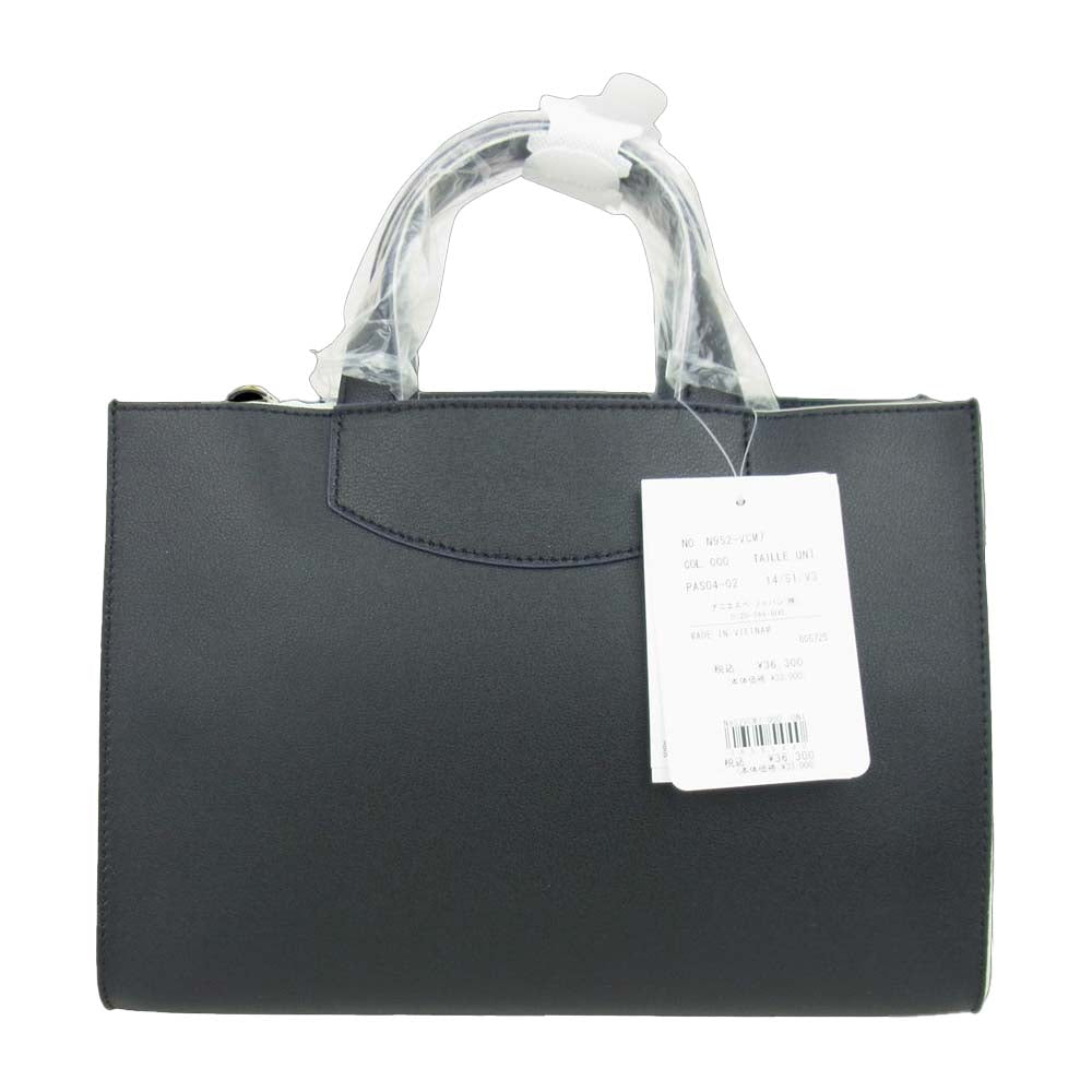 agnes b. アニエスベー N952-VCM7 2way Tote Bag 2ウェイ トート バッグ ブラック系【新古品】【未使用】【中古】