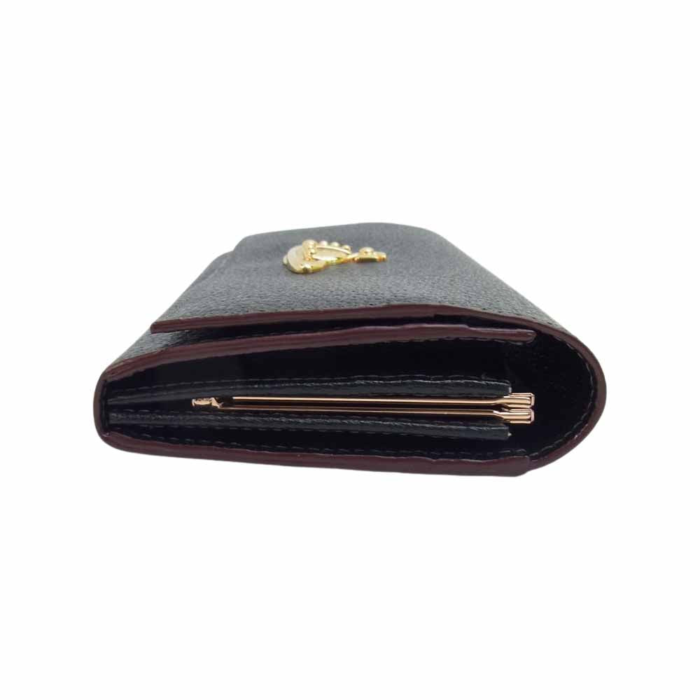 Vivienne Westwood ヴィヴィアンウエストウッド 3118C981 オーブ金具 レザー 長財布 ブラック系【新古品】【未使用】【中古】