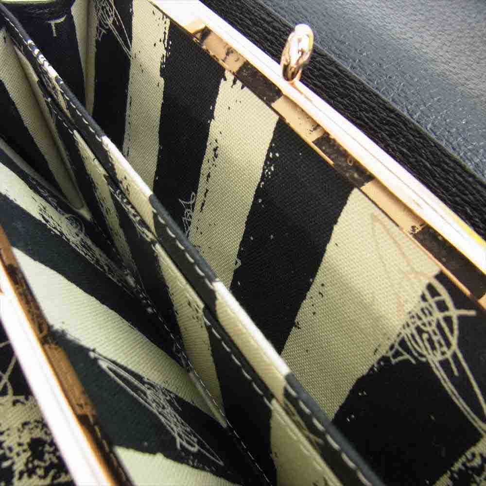 Vivienne Westwood ヴィヴィアンウエストウッド 3118C981 オーブ金具 レザー 長財布 ブラック系【新古品】【未使用】【中古】