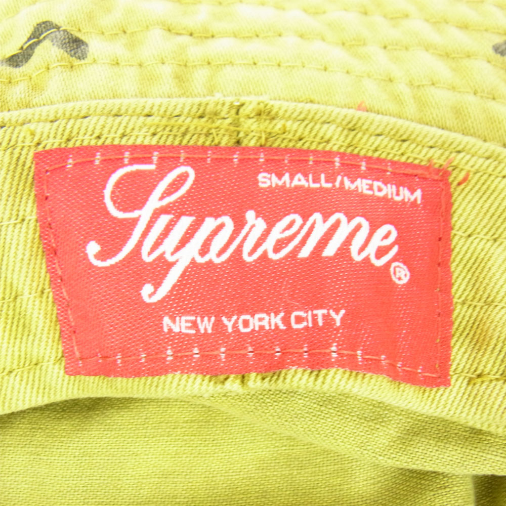 Supreme シュプリーム 21SS Overdyed Camo Boonie オーバーダイ カモ ブーニー ハット 帽子 マルチカラー系 S/M【美品】【中古】
