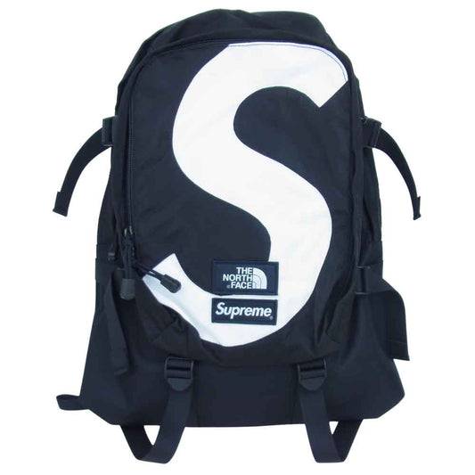 Supreme シュプリーム 20AW × ノースフェイス The North Face S Logo Expedition Backpack S ロゴ エクスペディション バックパック ブラック系 ホワイト系【極上美品】【中古】