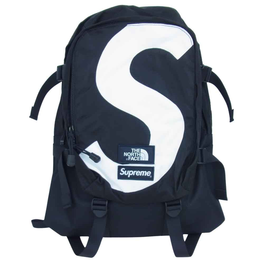 Supreme シュプリーム 20AW × ノースフェイス The North Face S Logo Expedition Backpack S  ロゴ エクスペディション バックパック ブラック系 ホワイト系【極上美品】【中古】
