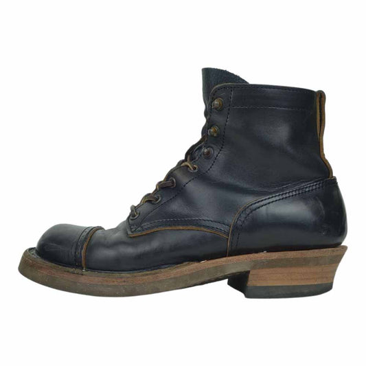 ROLLING DUB TRIO ローリングダブトリオ ROOTS ルーツ 茶芯 レザー レースアップブーツ ブラック系【中古】