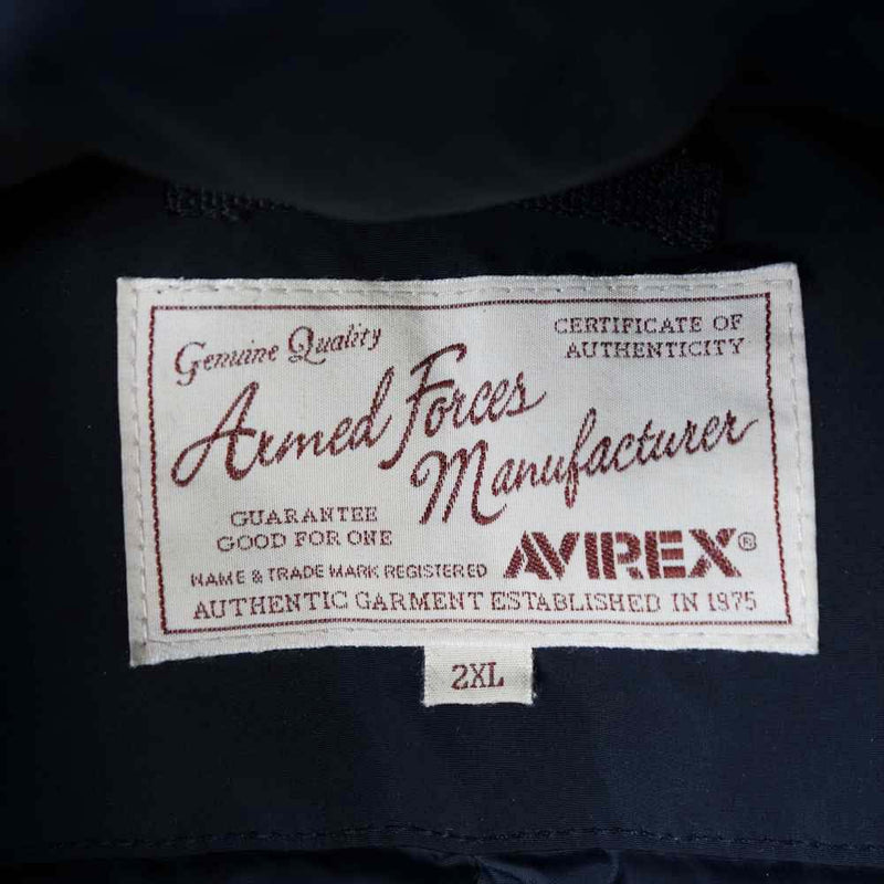 AVIREX アヴィレックス 6172178 EXPLORATION JACKET エクスプローション ジャケット ブラック系 XXL【中古】