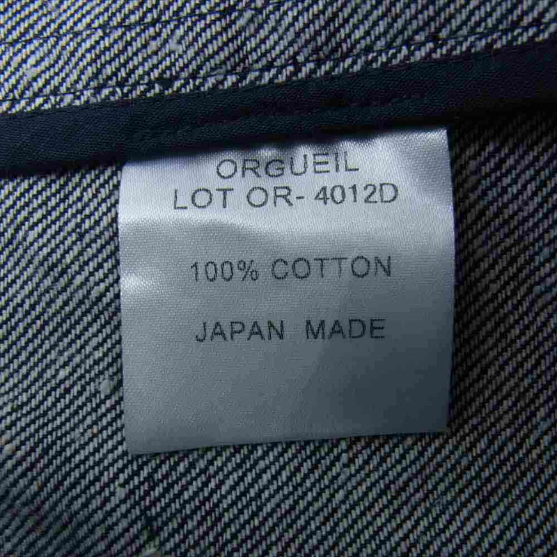 ORGUEIL オルゲイユ OR-4012D Denim Sack Jacket デニム サック ジャケット 42【新古品】【未使用】【中古】