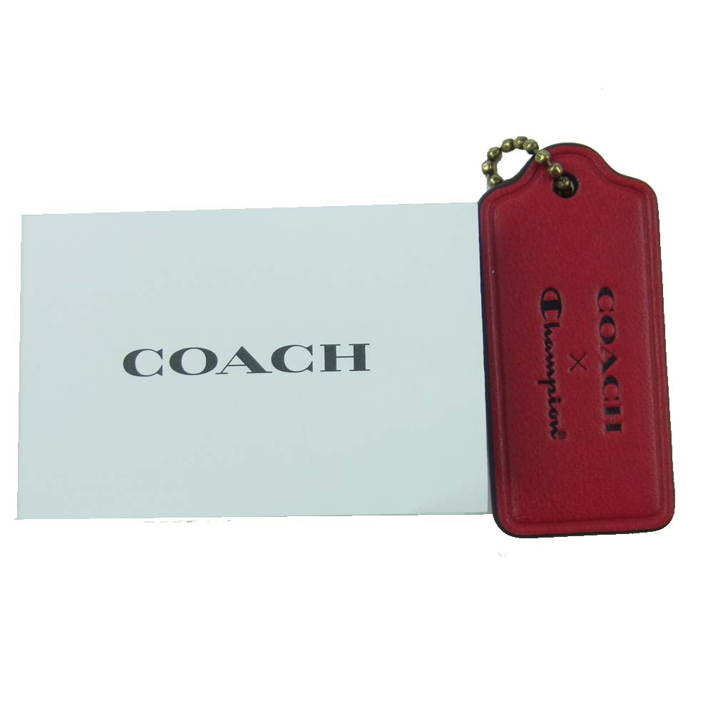 COACH コーチ L2061-4556 チャンピオン CHAMPION レザー ショルダー バッグ ブラック系【美品】【中古】