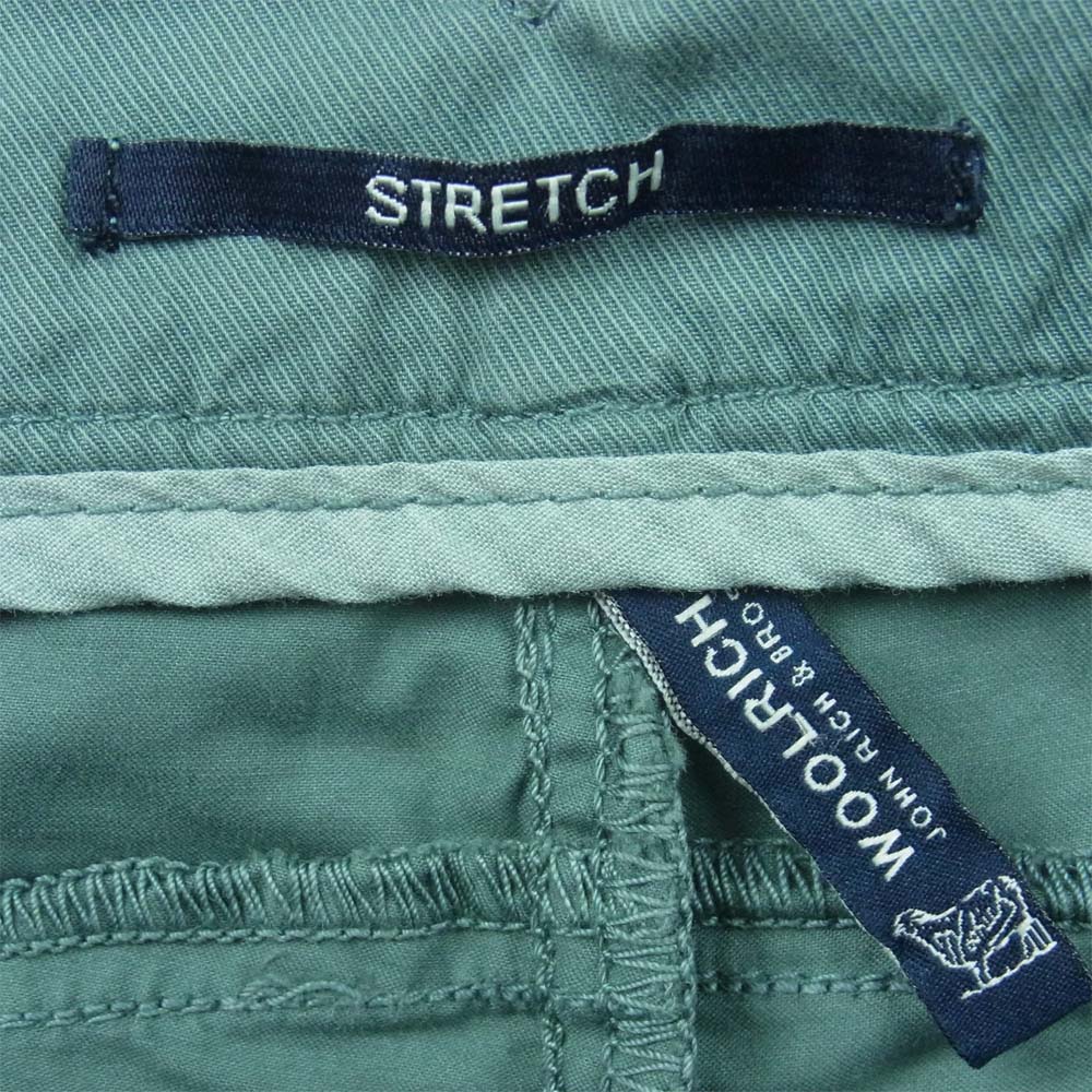 WOOLRICH ウールリッチ 1301079 5ポケット ショート ハーフ パンツ コットン トルコ製 グリーン系 27【中古】