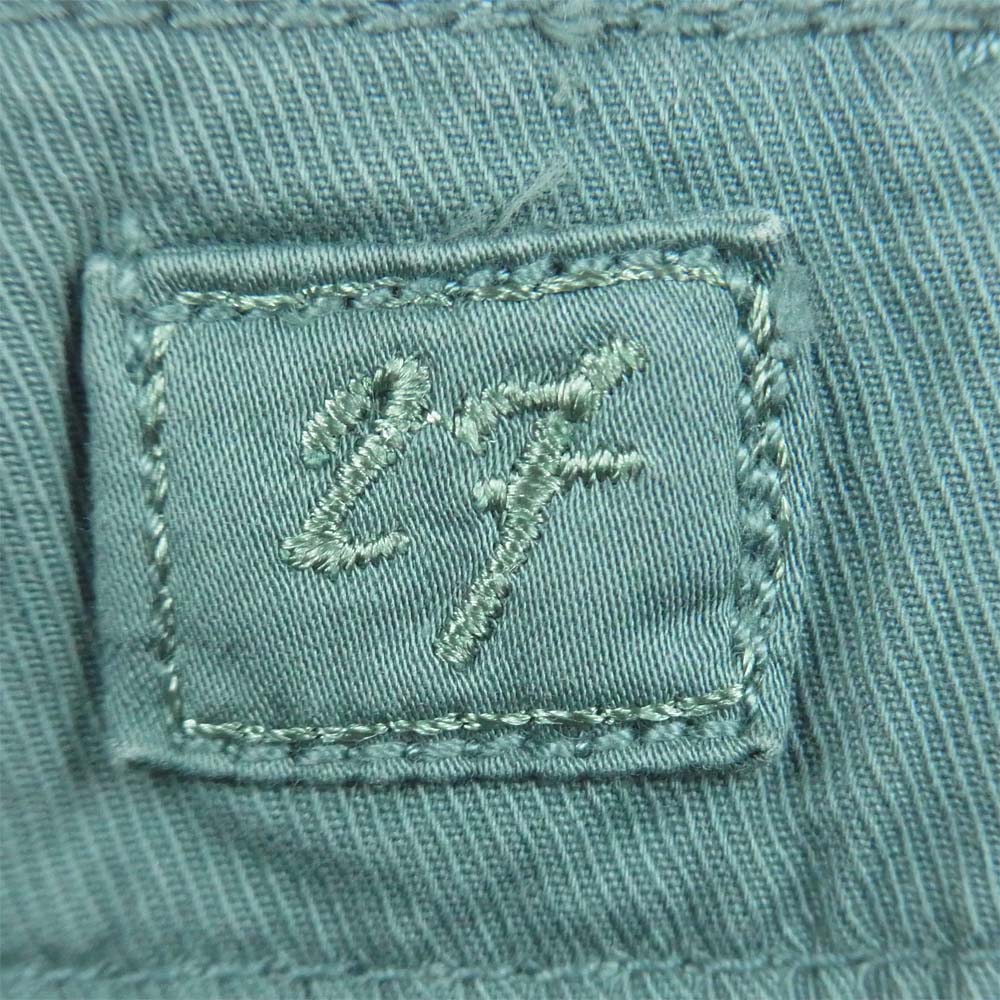 WOOLRICH ウールリッチ 1301079 5ポケット ショート ハーフ パンツ コットン トルコ製 グリーン系 27【中古】